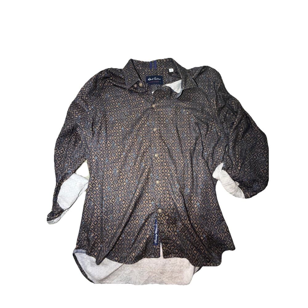 Robert Graham Modern Americana XL Long Sleeve Button Shirt Geometric (Y8) - Picture 1 of 5